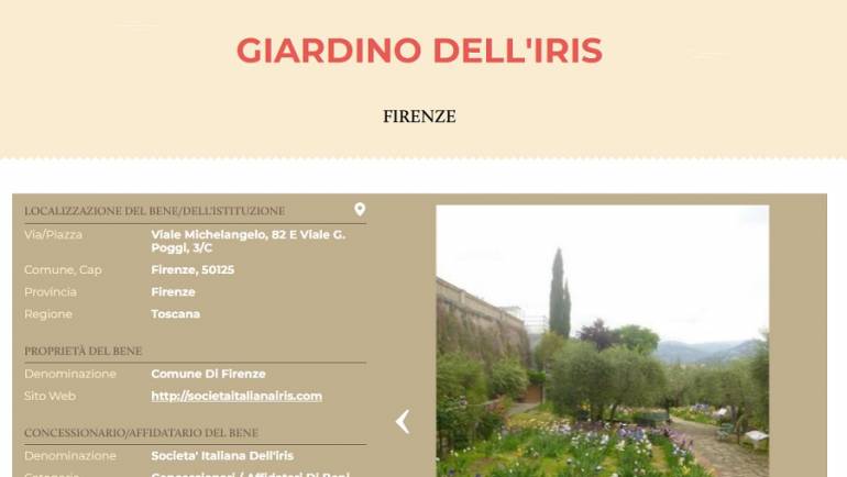 Giardino dell’Iris e ArtBonus