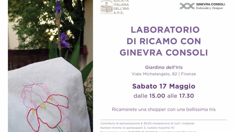 Laboratorio di ricamo con Ginevra Consoli